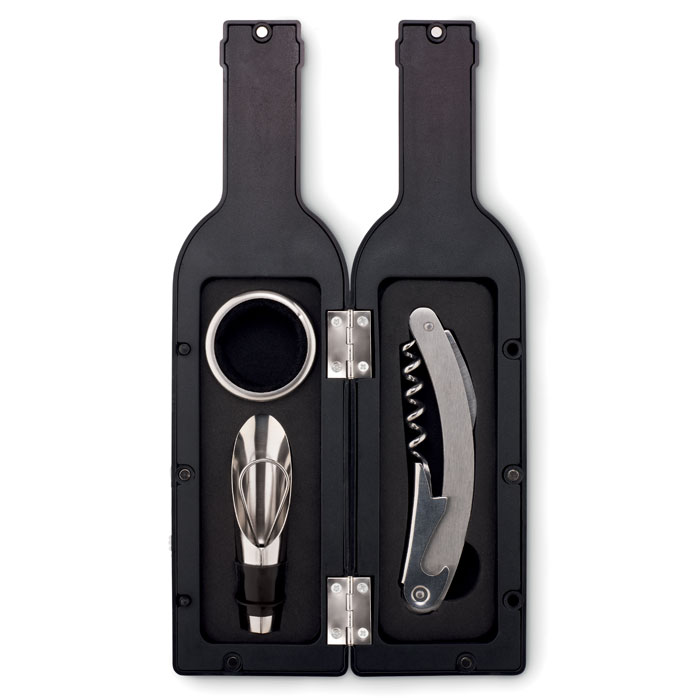 Wine accessoire with logo Bottle shape set SETTIE - Image 3