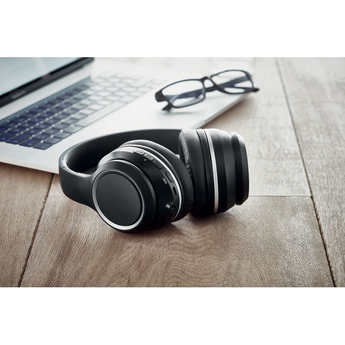 Audio gadget with logo Bluetooth headphone SINGAPUR - Image 8