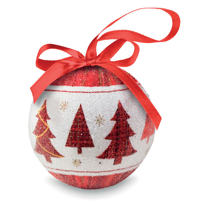 Christmas gadget ball in pearl SNOWY – Image 2