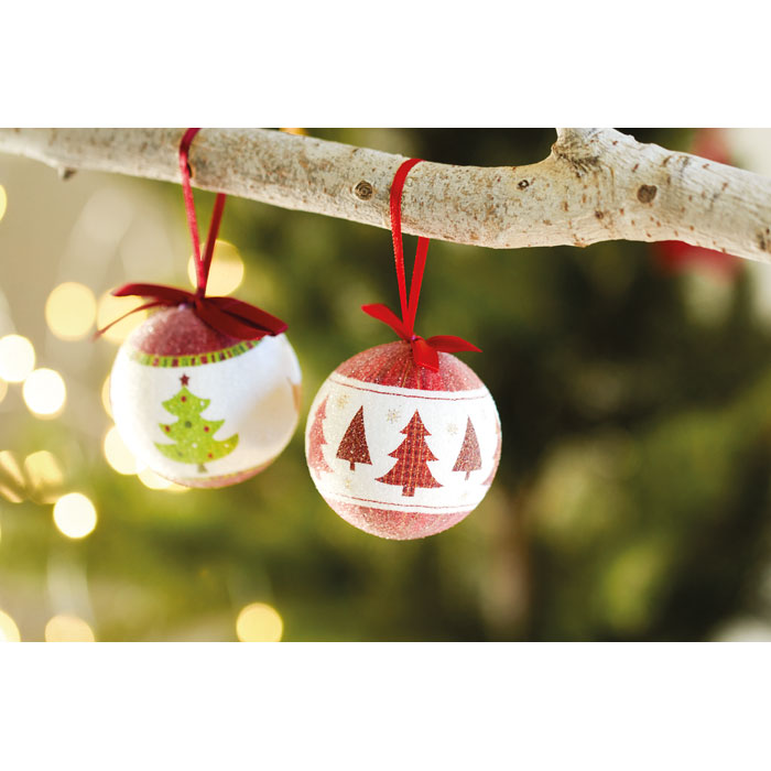 Christmas gadget ball in pearl SNOWY – Image 4