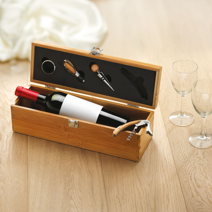 Wine accessoire with logo box set TARDOR - Image 2