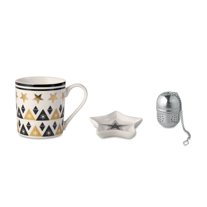 Christmas gadget with logo ceramic mug set UNIQUE - Image 3