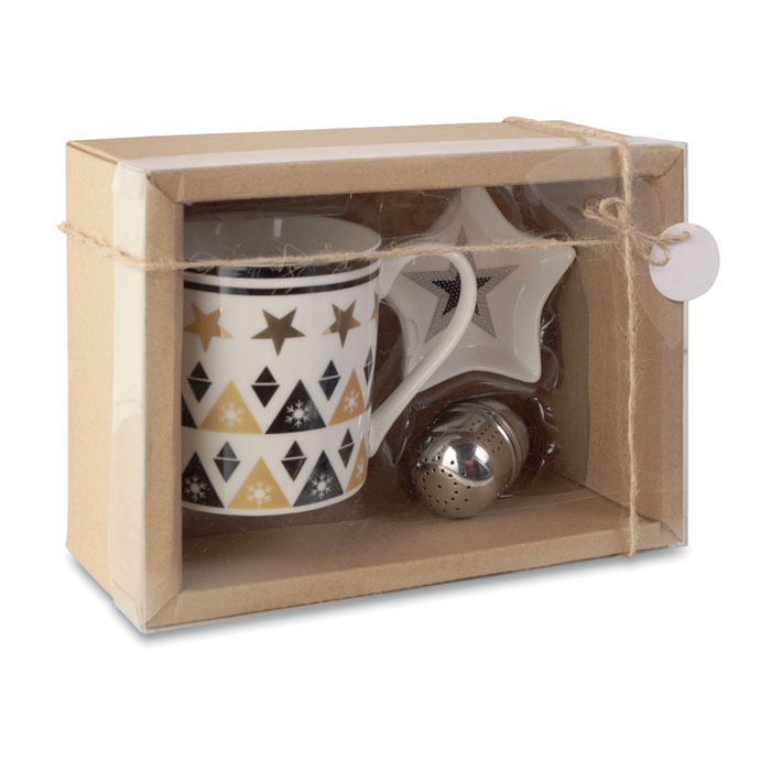 Christmas gadget with logo ceramic mug set UNIQUE - Image 4