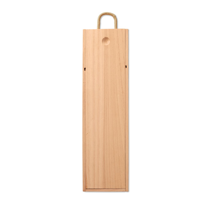 Wine accessoire with logo Wooden crate VINBOX - Image 2