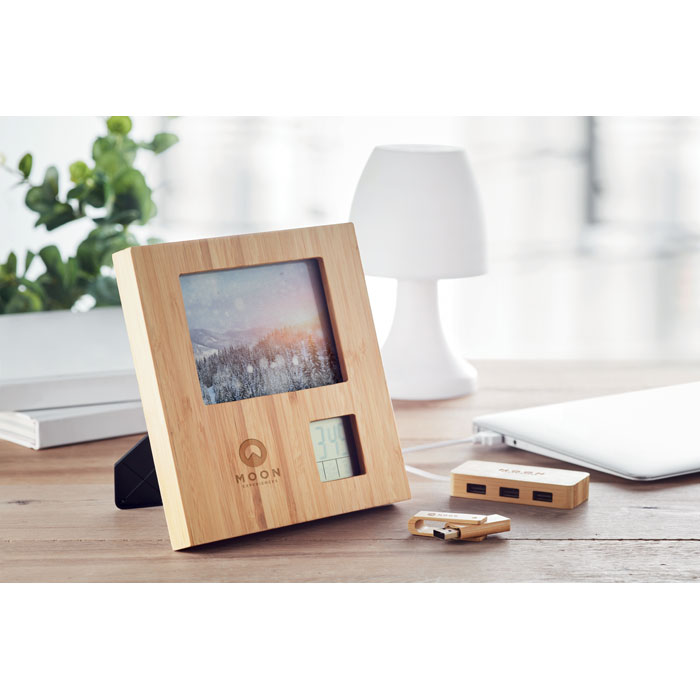 Gadget with logo Photo frame weather station ZENFRAME - Image 2