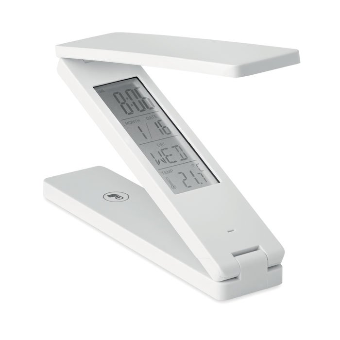 Gadget with logo Desktop lamp weather station ZETA - Image 4