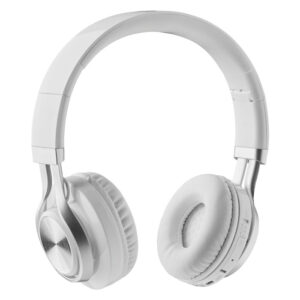 Audio gadget with logo Bluetooth headphone NEW ORLEANS Audio gadget with logo, Bluetooth headphone 5.0 in ABS. Rechargeable Li-Pol battery 300 mAh. Hands free function. Playing time approx. 6 hours. Includes jack plug cable and micro UBS charging cable. Operating range: 10m. Available colors: White, Black Dimensions: 16X17X7 CM Width: 17 cm Length: 16 cm Height: 7 cm Volume: 2.322 cdm3 Gross Weight: 0.33 kg Net Weight: 0.2 kg Depending on the surface we can use embroidery, engraving, 360° imprint or screen print.