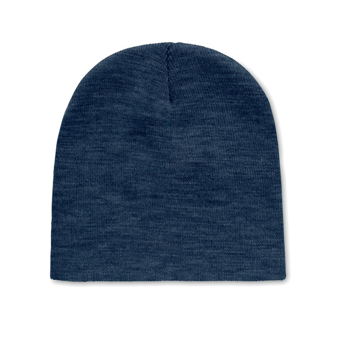 Gadget with logo Beanie MARCO RPET Gadget with logo Unisex Beanie knitted in soft stretchable RPET polyester . Available colors: Blue, Black, White/Black Dimensions: Ø20X21CM Height: 21 cm Diameter: 20 cm Volume: 0.458 cdm3 Gross Weight: 0.059 kg Net Weight: 0.056 kg Depending on the surface we can use embroidery, engraving, 360° imprint or screen print.