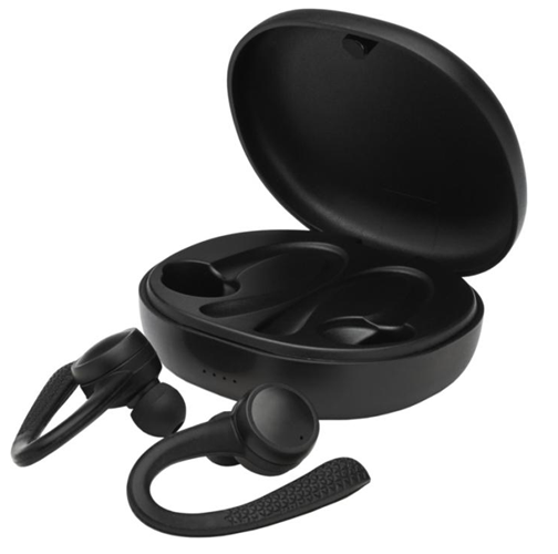 Audio gadget with logo Bluetooth earbuds Quest
