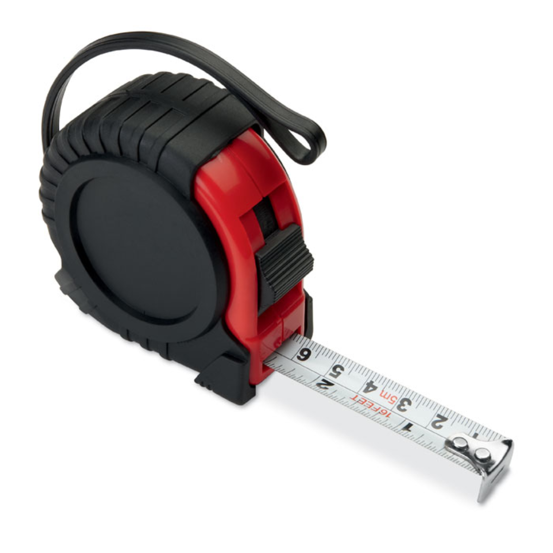 Gadget with logo MIA meter 5 Meter gadget with logo ABS professional measuring tape in red case. Includes hand strap and shiny silver metal clip. Depending on the surface we can use embroidery, engraving, 360° imprint or screenprint. Magnus Business Gifts anticipated on what society expects today: focus on corporate social responsibility. Combined with our top service, if required, without extra service for low budget solutions. Magnus Business Gifts is your partner for merchandising, gadgets or unique business gifts since 1967. Certifed with Ecovadis gold 2022!