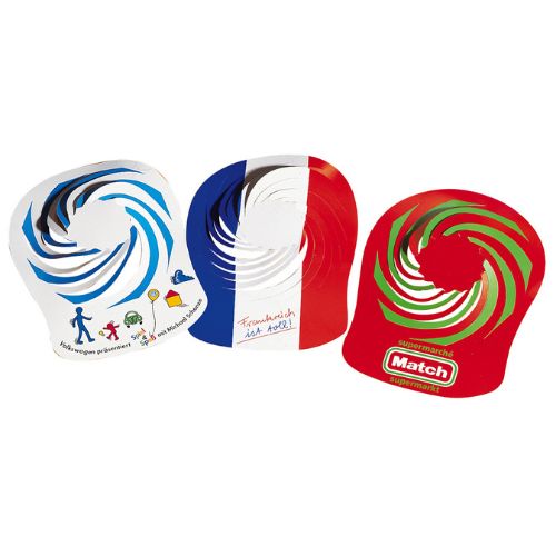 Gadget with logo Spiral caps