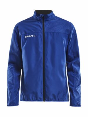 Rush M Wind Jacket with logo Wind Jacket with logo lightweight windbreaker made of a woven functional fabric. Comes in colors: Club Cobolt, Navy, Bright Red, Team Green, Flumino, Black Provides efficient moisture transport. Comes with two zip pockets. Perfect for branding with club, sponsor or organisation logo's.