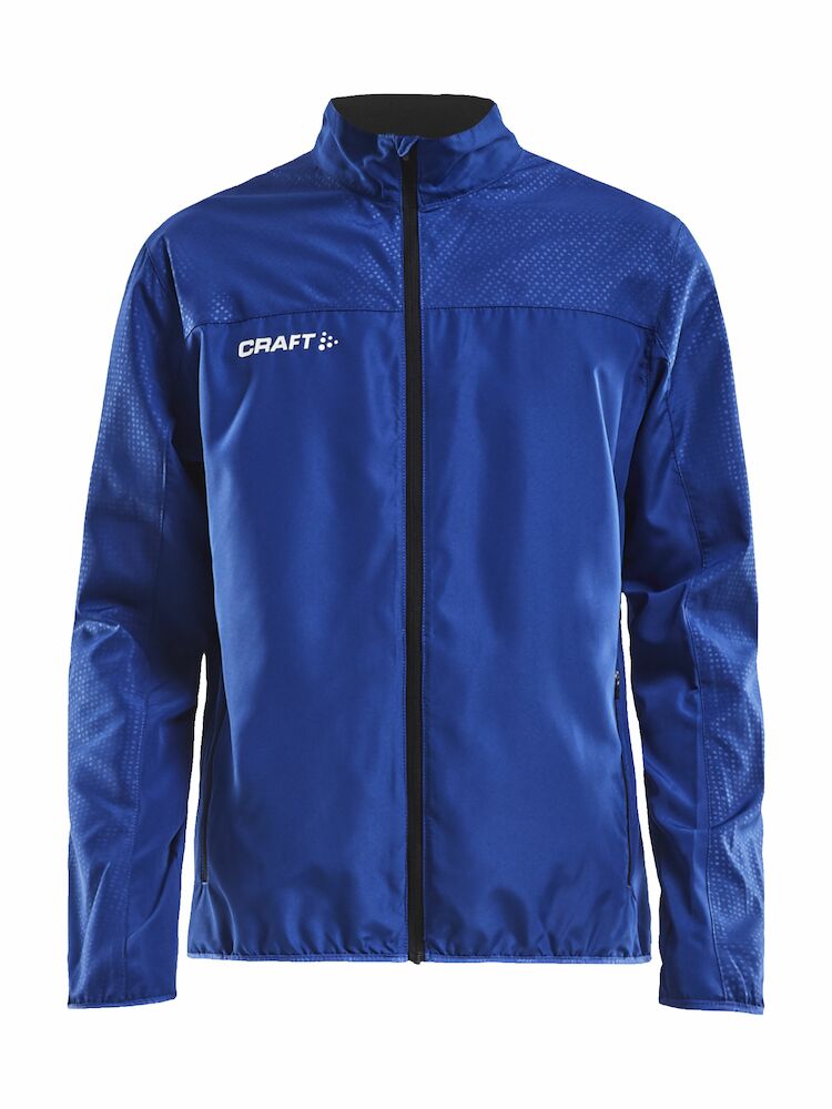 Rush M Wind Jacket with logo Wind Jacket with logo lightweight windbreaker made of a woven functional fabric. Comes in colors: Club Cobolt, Navy, Bright Red, Team Green, Flumino, Black Provides efficient moisture transport. Comes with two zip pockets. Perfect for branding with club, sponsor or organisation logo's.