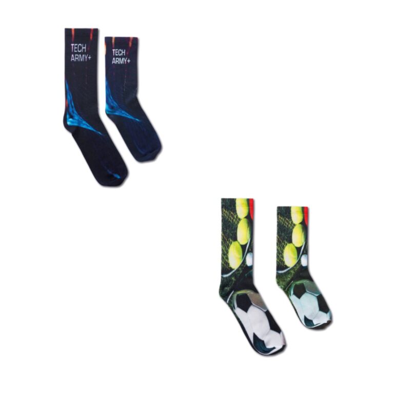 Gadget with logo Custom socks fullcolour bamboo
