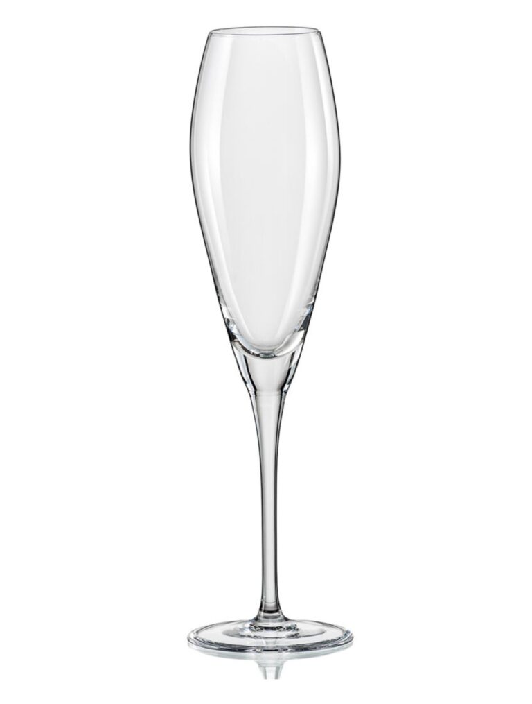 Champagne accessory flutes with logo Bohemia