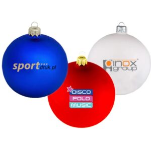 Christmas balls with logo Exclusive Christmas balls with logo engraved innovative patented method. Available in different colors. Every engraving possible, starting with dedication and festive graphics, ending with detailed logs. Our exclusive Christmas balls ornament with your logo is a great idea to give something unique gift. Magnus Business Gifts is your partner for merchandising, gadgets or unique business gifts since 1967. Certified with Ecovadis gold 2022!