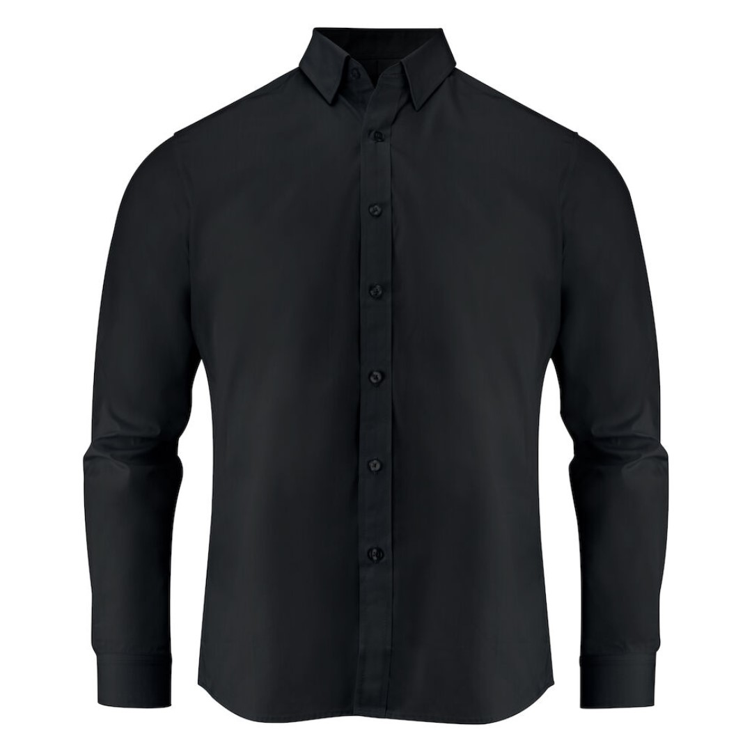 Shirt with logo in jersey material with an oxford look. Woven details on the inside of the collar and side slits. The men's version has a button down collar. Buttons in mother-of-pearl color. Adjustable cuffs. Magnus Business Gifts is your partner for merchandising, gadgets or unique business gifts since 1967. Certified with Ecovadis gold!