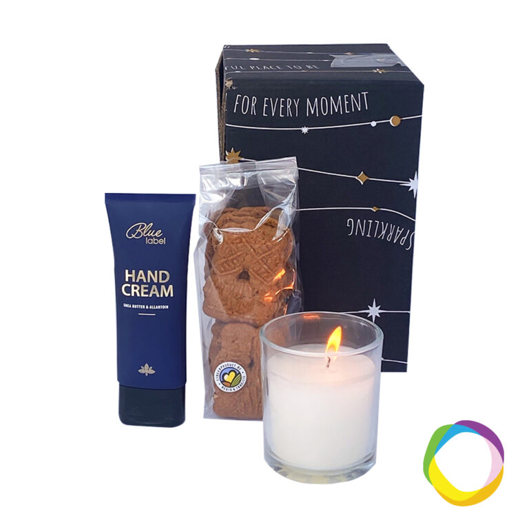 Gift box Candle & Cookies