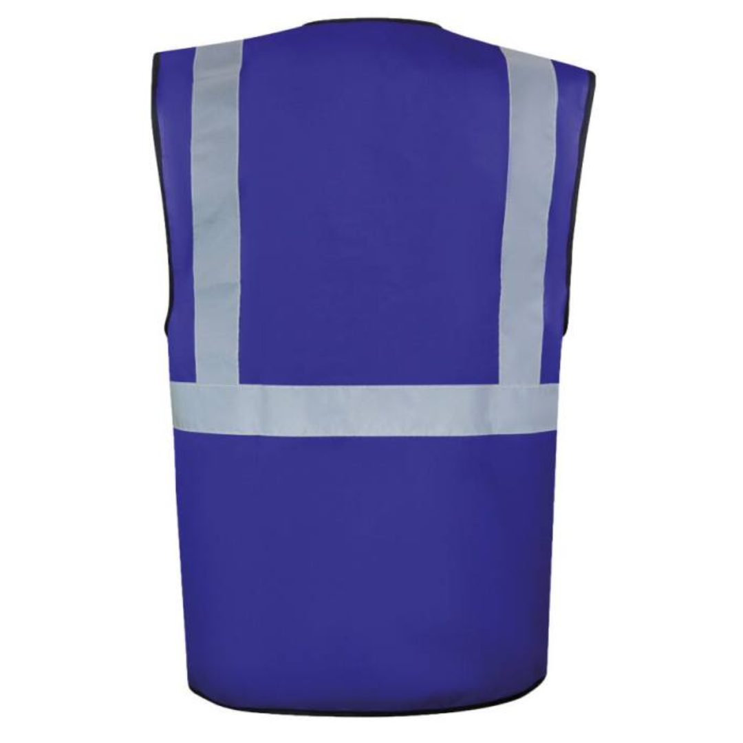 Safety vest with Logo Hamburg - Multi functional: ID-pocket, larger smartphone pocket, key ring - Two pockets with hook and loop closure, continuous zipper closure in the front - The colours and colour combinations in yellow and orange are certified according to EN ISO 20471:2013 - All „other“ colours are certified according to EN 17353 - Neon green and neon pink according to type AB3, all non-fluorescent colours according to type B3 - Four 5 cm wide reflective stripes (one across chest, one around body, two over the shoulders) - Continuous zipper closure in the front Available color: Sky Blue, Blue, Royal Blue, Neon Green, Green, Neon Pink, Red, Black Magnus Business Gifts is your partner for merchandising, gadgets or unique business gifts since 1967. Certified with Ecovadis gold!