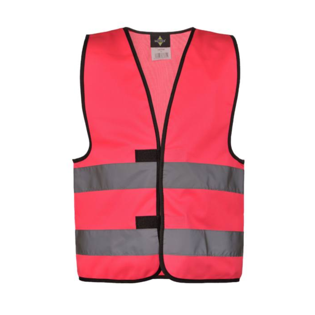 Safety vest with Logo Kids - Certified according to EN 17353:2020 Type AB3 - Two 5 cm wide reflective stripes all around the body - Adjustable size with two hook and loop fasteners Sizes: XXS = 3 - 4 years / XS = 3 - 6 years / S = 7 - 12 years Available color: Neon Green, Orange, Yellow, Neon Pink Magnus Business Gifts is your partner for merchandising, gadgets or unique business gifts since 1967. Certified with Ecovadis gold!