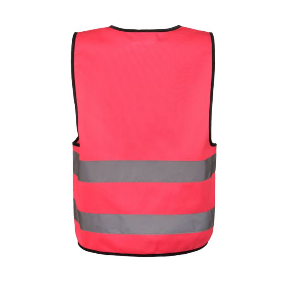 Safety vest with Logo Kids - Certified according to EN 17353:2020 Type AB3 - Two 5 cm wide reflective stripes all around the body - Adjustable size with two hook and loop fasteners Sizes: XXS = 3 - 4 years / XS = 3 - 6 years / S = 7 - 12 years Available color: Neon Green, Orange, Yellow, Neon Pink Magnus Business Gifts is your partner for merchandising, gadgets or unique business gifts since 1967. Certified with Ecovadis gold!
