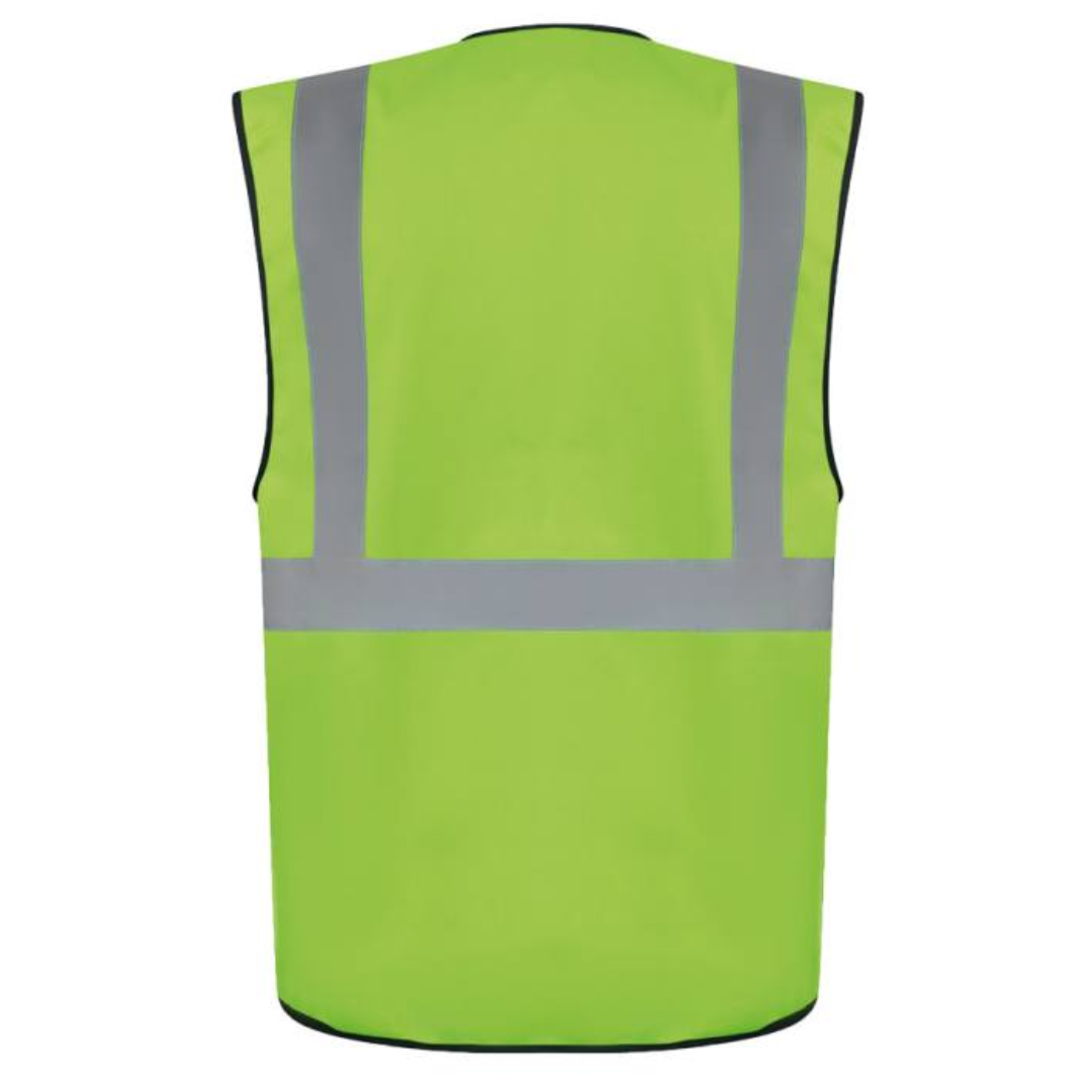 Safety vest with Logo Hamburg - Multi functional: ID-pocket, larger smartphone pocket, key ring - Two pockets with hook and loop closure, continuous zipper closure in the front - The colours and colour combinations in yellow and orange are certified according to EN ISO 20471:2013 - All „other“ colours are certified according to EN 17353 - Neon green and neon pink according to type AB3, all non-fluorescent colours according to type B3 - Four 5 cm wide reflective stripes (one across chest, one around body, two over the shoulders) - Continuous zipper closure in the front Available color: Sky Blue, Blue, Royal Blue, Neon Green, Green, Neon Pink, Red, Black Magnus Business Gifts is your partner for merchandising, gadgets or unique business gifts since 1967. Certified with Ecovadis gold!
