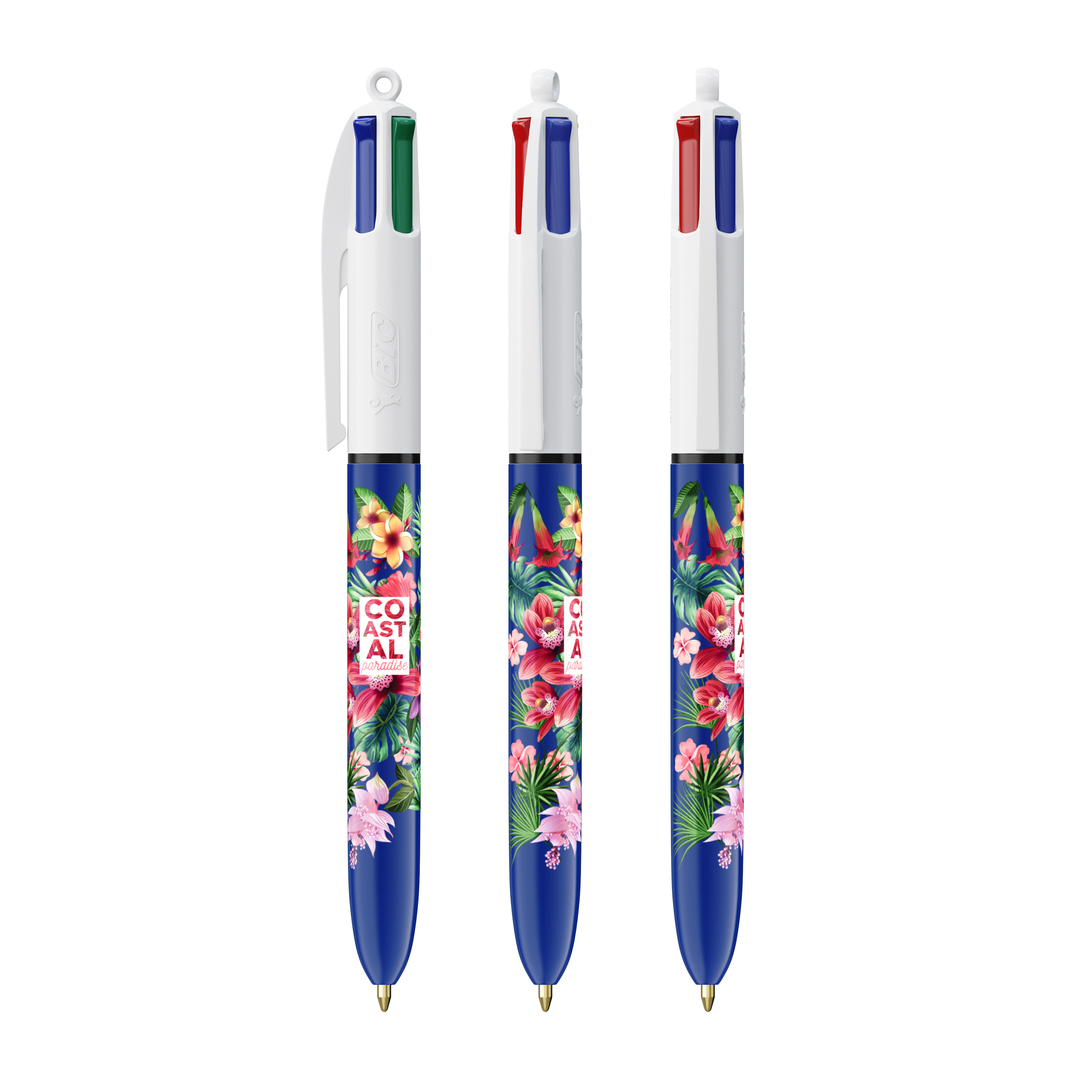 BIC stylo with logo 4 colors An icon that's always in fashion! Simple, inventive, reliable. Print in fullcolour with the high quality of britePix Digital. Four different ink colors in one: blue, black, red, green. Our iconic BIC® 4 Colours® is becoming more sustainable, now with 13% less plastic on the upper part! Magnus Business Gifts is your partner for merchandising, gadgets or unique business gifts since 1967. Certified with Ecovadis gold!