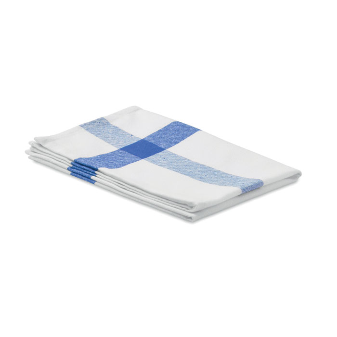 Kitchen gadget with logo Towel KITCH Recycled poly cotton kitchen towel in recycled fabrics (50% recycled cotton and 50% recycled polyester). 180 gr/m². Available color: Blue, Red, Grey Dimensions: 40X65CM Width: 40 cm Height: 65 cm Volume: 0.3 cdm3 Gross Weight: 0.06 kg Net Weight: 0.053 kg Magnus Business Gifts is your partner for merchandising, gadgets or unique business gifts since 1967. Certified with Ecovadis gold!