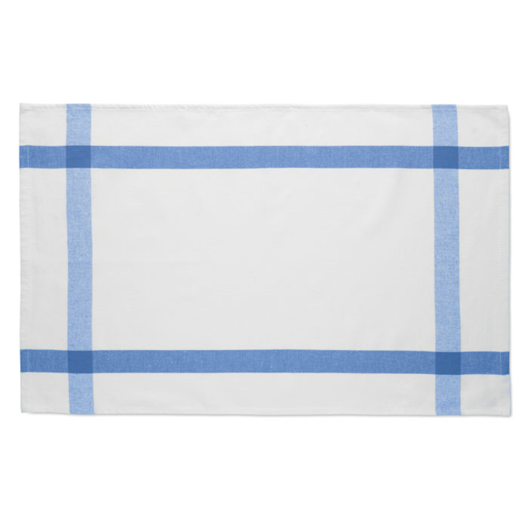 Kitchen gadget with logo Towel KITCH Recycled poly cotton kitchen towel in recycled fabrics (50% recycled cotton and 50% recycled polyester). 180 gr/m². Available color: Blue, Red, Grey Dimensions: 40X65CM Width: 40 cm Height: 65 cm Volume: 0.3 cdm3 Gross Weight: 0.06 kg Net Weight: 0.053 kg Magnus Business Gifts is your partner for merchandising, gadgets or unique business gifts since 1967. Certified with Ecovadis gold!