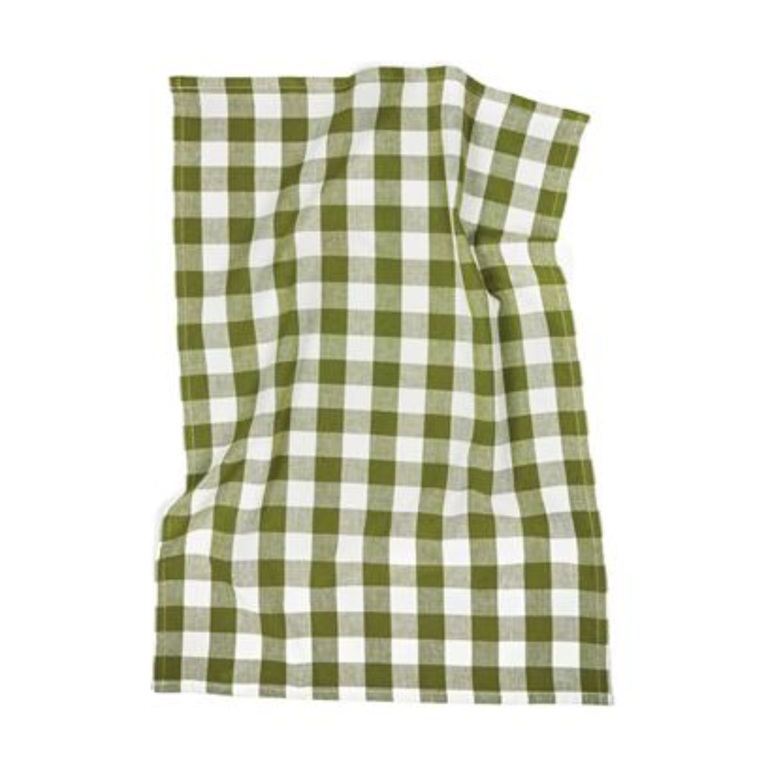Kitchen gadget with logo Towel VINGA Clare Linen blend Gingham tea towel made of 30% linen and 70% cotton. This classic chequered design provides a subtle and charming rustic look, blending in seamlessly with any kitchen decor. Dry your hands in style! Available color: Blue, Green, Grey Magnus Business Gifts is your partner for merchandising, gadgets or unique business gifts since 1967. Certified with Ecovadis gold!