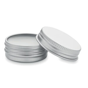 Vegan lip balm in round tin