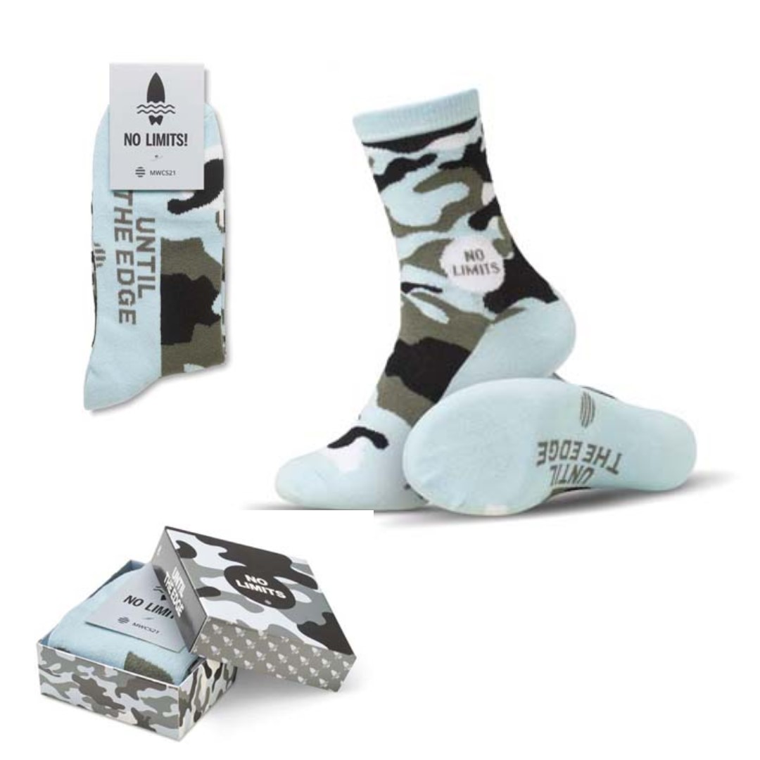 Custom crew socks Crew socks in your wished design and woven with the colors (up to 5) of your Choice. You can add the optional full colour paper tag with your custom design as well. Size M: 36-40 (sole length ca. 17cm and leg height: 17cm) Size L: 41-46 (sole length ca. 23cm and leg height: 23cm) MOQ is 100 pairs per design and per size. Material: 68% cotton, 29% polyester, 3% spandex. The items are packed with 20 pairs per poly bag. Magnus Business Gifts is your partner for merchandising, gadgets or unique business gifts since 1967. Certified with Ecovadis gold!