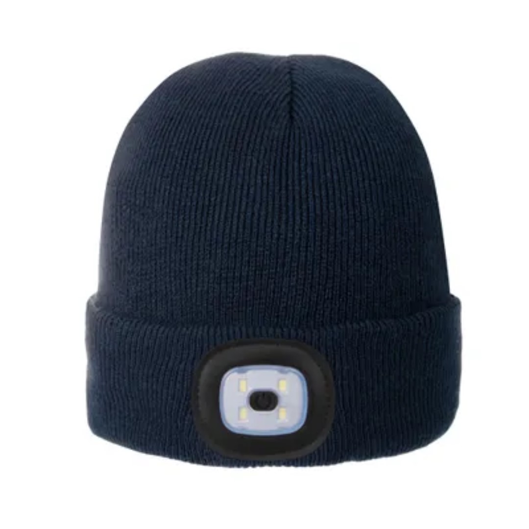 Led beanie with logo This luxury double-layer knitted beanie is equipped with an LED light in the cuff. The LED lamp can be easily removed and has three different settings to determine the brightness of the light. Through USB, the battery can be recharged without the use of a cord. Beanie with an LED light in the wrap around edge. One size fits all. Magnus Business Gifts is your partner for merchandising, gadgets or unique business gifts since 1967. Certified with Ecovadis gold!