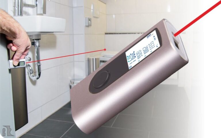 Laser meter with logo