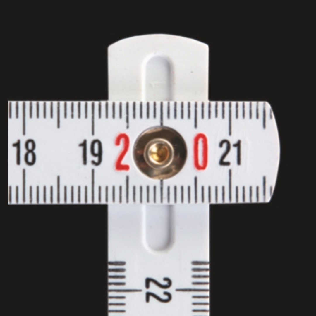 Mini Folding Rule Key Ring with logo Mini-plastic folding rule 0,5m with large proportion of fibre glass in a good quality. Inner-fitted spring joints with 90° locking of each fold. Sections in white with scale in black/red, engraved and resistant against abraison. MATERIAL Plastic MEASURING ACCURACY EEC-class III LENGTH 50cm VERSION Good quality COLOUR(S) White SCALING cm RULE THICKNESS 2,5mm WEIGHT 30g FINISHING OPTIONS Pad printing ADVERTISING SPACE 40mm x 18mm DIMENSIONS 65mm x 25mm x 13mm Magnus Business Gifts is your partner for merchandising, gadgets or unique business gifts since 1967. Certified with Ecovadis gold!