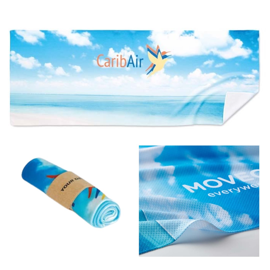 Custom Made Towels Introducing our Custom Made Towels – the epitome of comfort and versatility for various activities. Whether you're gearing up for a day at the beach, a round of golf, a workout session, or a travel adventure, our towels are tailored to meet your specific needs. Crafted with care, these towels are a blend of 50% cotton, 30% RPET (Recycled PET), and 20% polyester, ensuring a perfect balance of softness, sustainability, and durability. With a weight of 350g/m², they offer a luxurious feel while remaining lightweight and easy to carry. What sets our Custom Made Towels apart is the option for full-color printing, allowing you to add a personal touch, vibrant designs, or even your logo to make a statement. Express your style and stand out whether you're on the golf course, at the beach, or on the go. REQUEST A FREE QUOTE The easiest way to kick off your design process is to request a quote. In your request, you can share your idea, your deadline, and send us images of your character. MOQ required. Magnus Business Gifts is your partner for merchandising, gadgets or unique business gifts since 1967. Certified with Ecovadis gold!