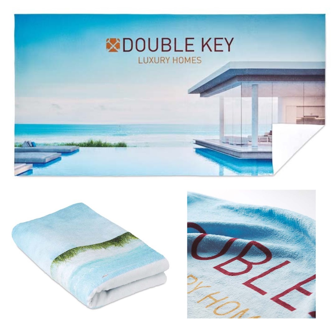 Custom Made Towels Introducing our Custom Made Towels – the epitome of comfort and versatility for various activities. Whether you're gearing up for a day at the beach, a round of golf, a workout session, or a travel adventure, our towels are tailored to meet your specific needs. Crafted with care, these towels are a blend of 50% cotton, 30% RPET (Recycled PET), and 20% polyester, ensuring a perfect balance of softness, sustainability, and durability. With a weight of 350g/m², they offer a luxurious feel while remaining lightweight and easy to carry. What sets our Custom Made Towels apart is the option for full-color printing, allowing you to add a personal touch, vibrant designs, or even your logo to make a statement. Express your style and stand out whether you're on the golf course, at the beach, or on the go. REQUEST A FREE QUOTE The easiest way to kick off your design process is to request a quote. In your request, you can share your idea, your deadline, and send us images of your character. MOQ required. Magnus Business Gifts is your partner for merchandising, gadgets or unique business gifts since 1967. Certified with Ecovadis gold!