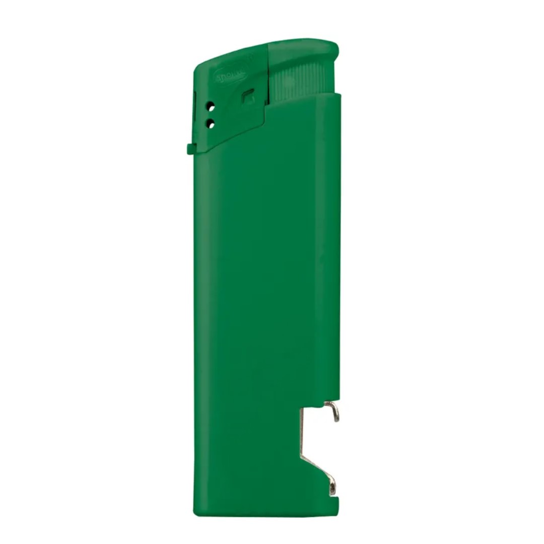 Electronic Opener Lighter with logo Choose functionality, safety, and style with our Electronic Opener Lighter. A must-have accessory that seamlessly combines the convenience of an electronic lighter with the practicality of a bottle opener. Elevate your brand presence with a customized logo, and make a lasting impression with this versatile and contemporary device. Child-resistant and refillable. Controllable flame and refillable. Material: AS & ABS. Magnus Business Gifts is your partner for merchandising, gadgets or unique business gifts since 1967. Certified with Ecovadis gold!