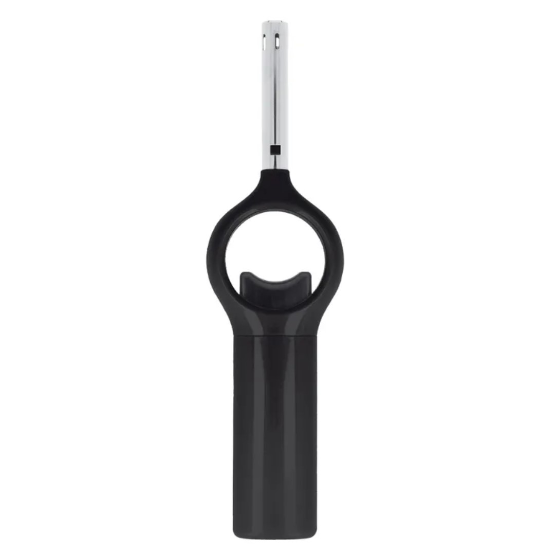Summer lighter with logo This utility lighter comes in bright colours and it will light up every party. This lighter will mainly be used to light up the barbecue or when lighting candles. The lighter is ideal to avoid burning your hands when lighting up a candle. Refillable - Childsafe - ABS & AS material. Dimensions: H18mm - L172mm - W46mm. Magnus Business Gifts is your partner for merchandising, gadgets or unique business gifts since 1967. Certified with Ecovadis gold!