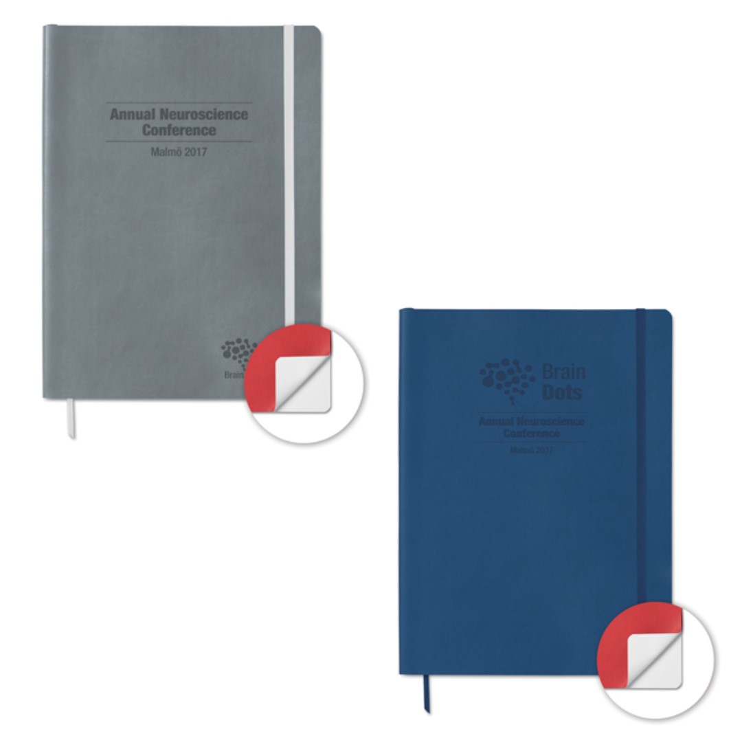 Custom Made Notebooks Soft Cover Elevate your note-taking experience with our range of custom-made notebooks, tailored to your unique preferences. Our notebooks are designed to meet your needs with a range of features and customization options. For those who prefer a softer touch, our Soft Cover Notebooks provide a more flexible and lightweight option without sacrificing style or functionality. With the same attention to detail, including an elastic band closure, ribbon bookmarks, and pen holder, these notebooks are ideal for everyday use. Complete with an elastic band closure, ribbon bookmarks in multiple colors, and a convenient pen holder, these notebooks are perfect for on-the-go professionals and avid writers alike. REQUEST A FREE QUOTE The easiest way to kick off your design process is to request a quote. In your request, you can share your idea, your deadline, and send us images of your character. MOQ required. Magnus Business Gifts is your partner for merchandising, gadgets or unique business gifts since 1967. Certified with Ecovadis gold!