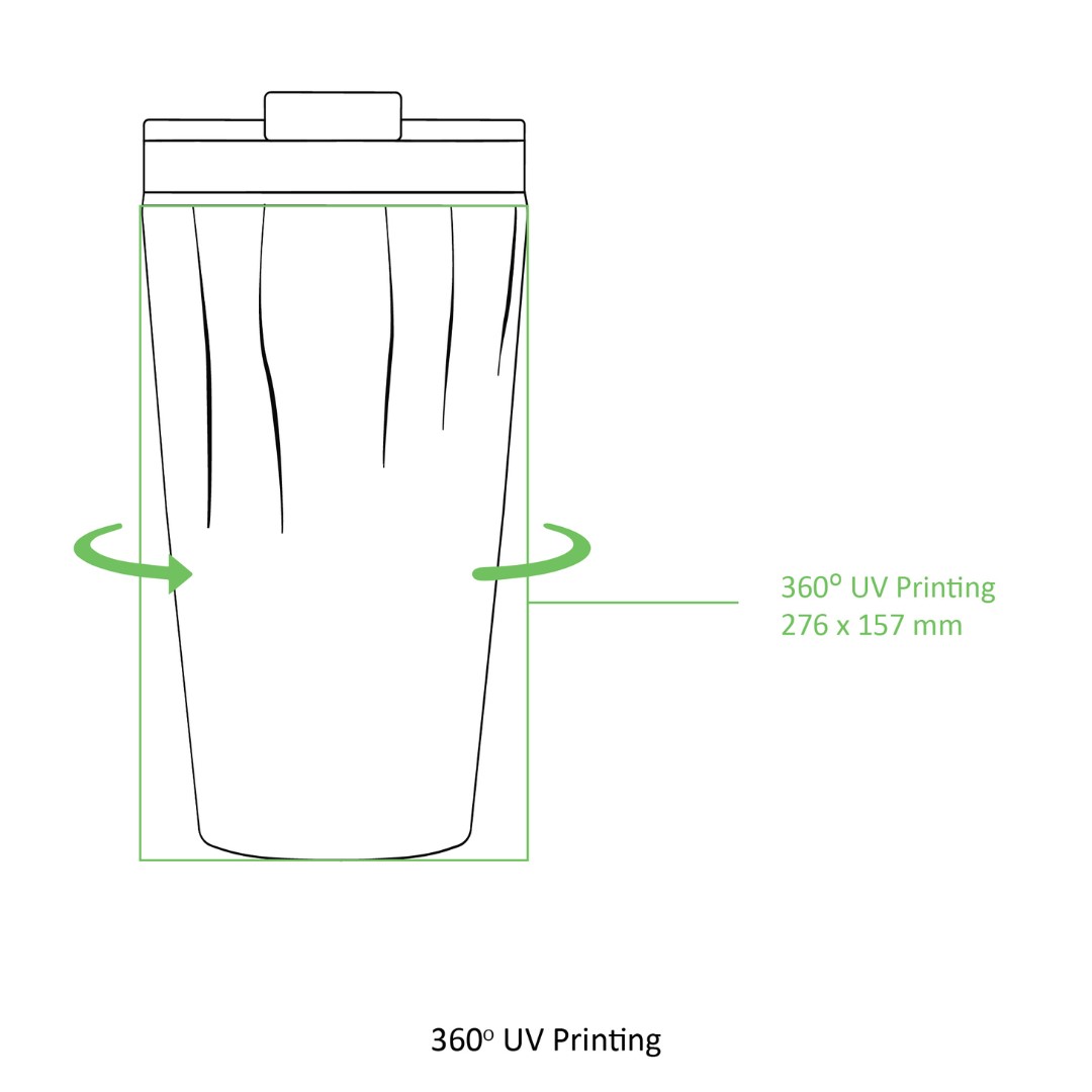 Stainless steel Tumbler 500ML UV printed – Image 2