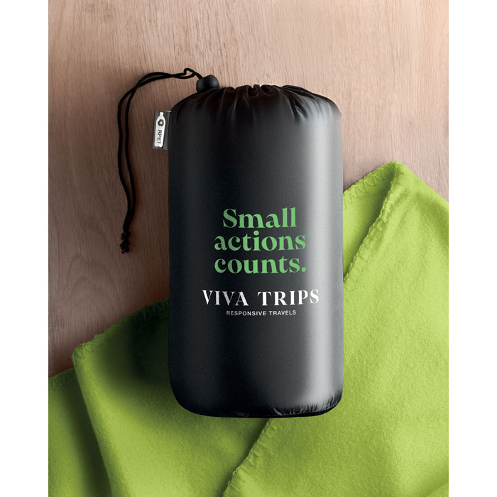 Gadget with logo Fleece blanket MUSALA RPET - Image 39