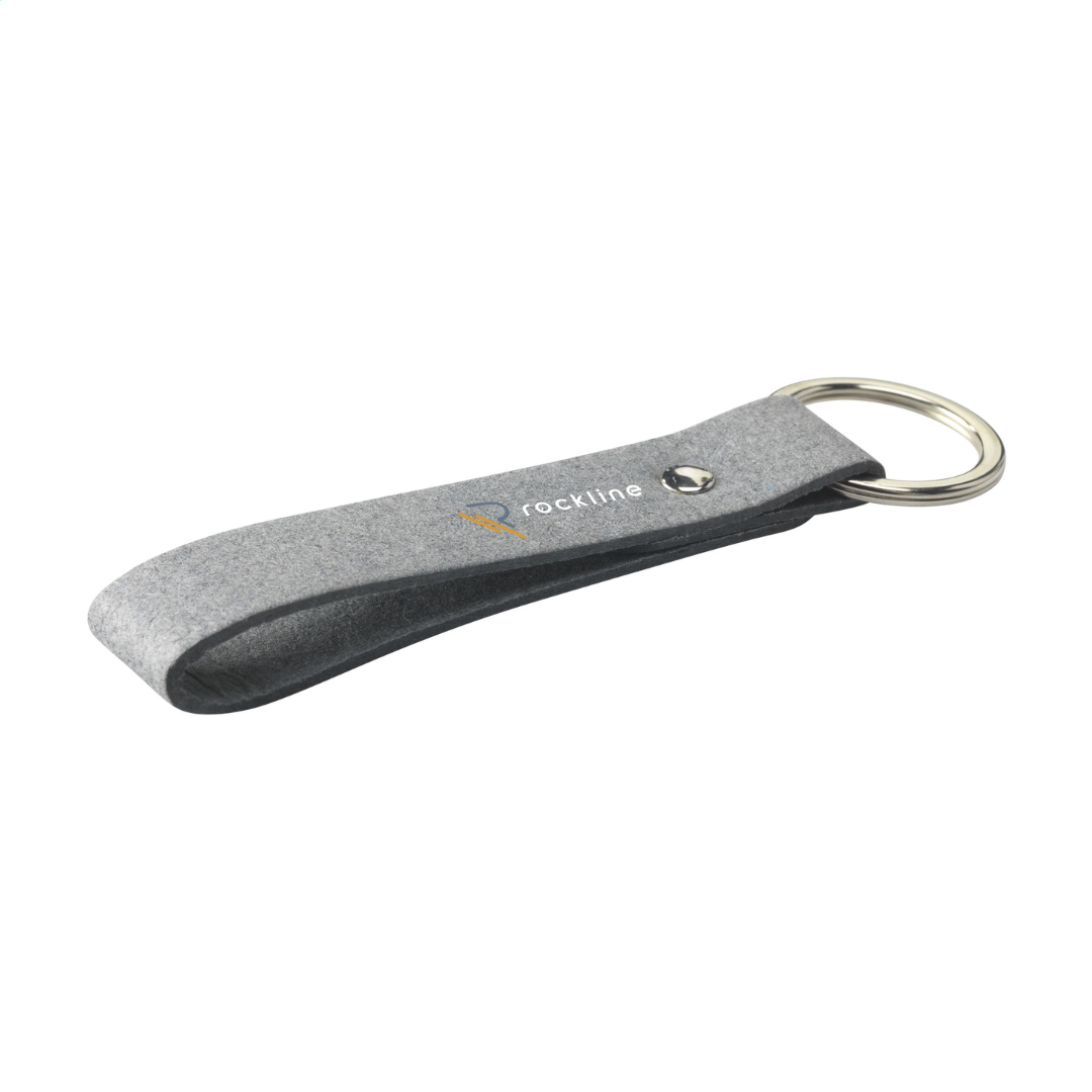 Recycled Denim Textile Keyring - Image 2