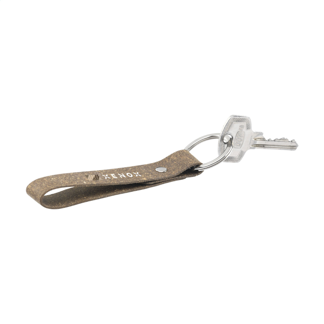 Recycled Leather Keyring Keychain – Image 4