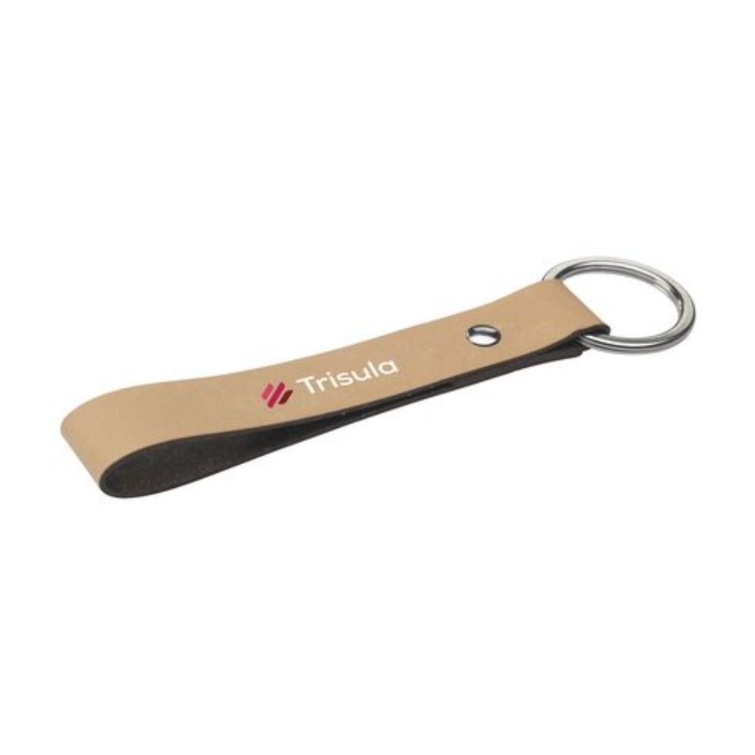 Recycled Leather Keyring Keychain – Image 5