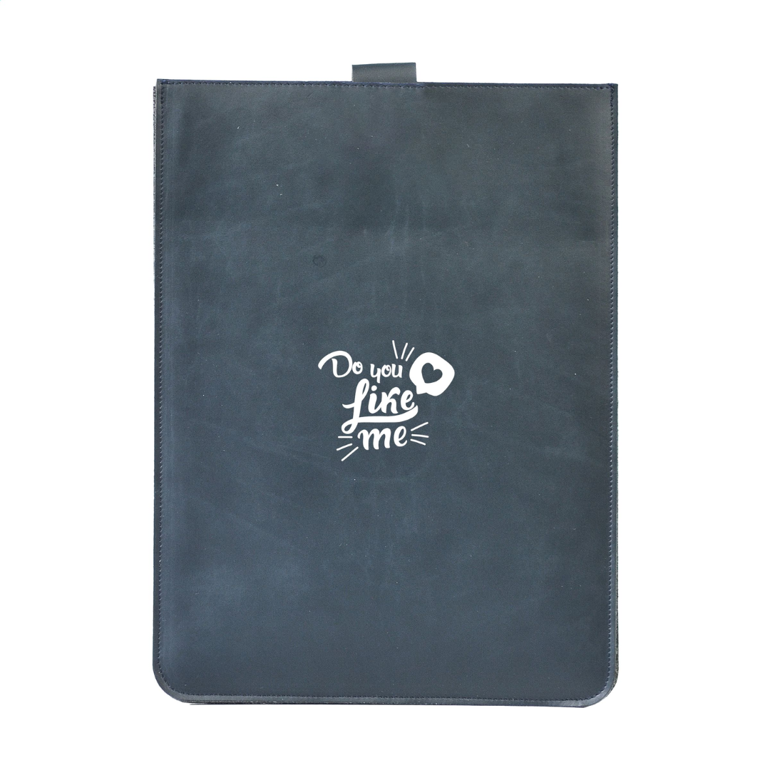 Recycled Leather Laptop Sleeve 14" - Image 2