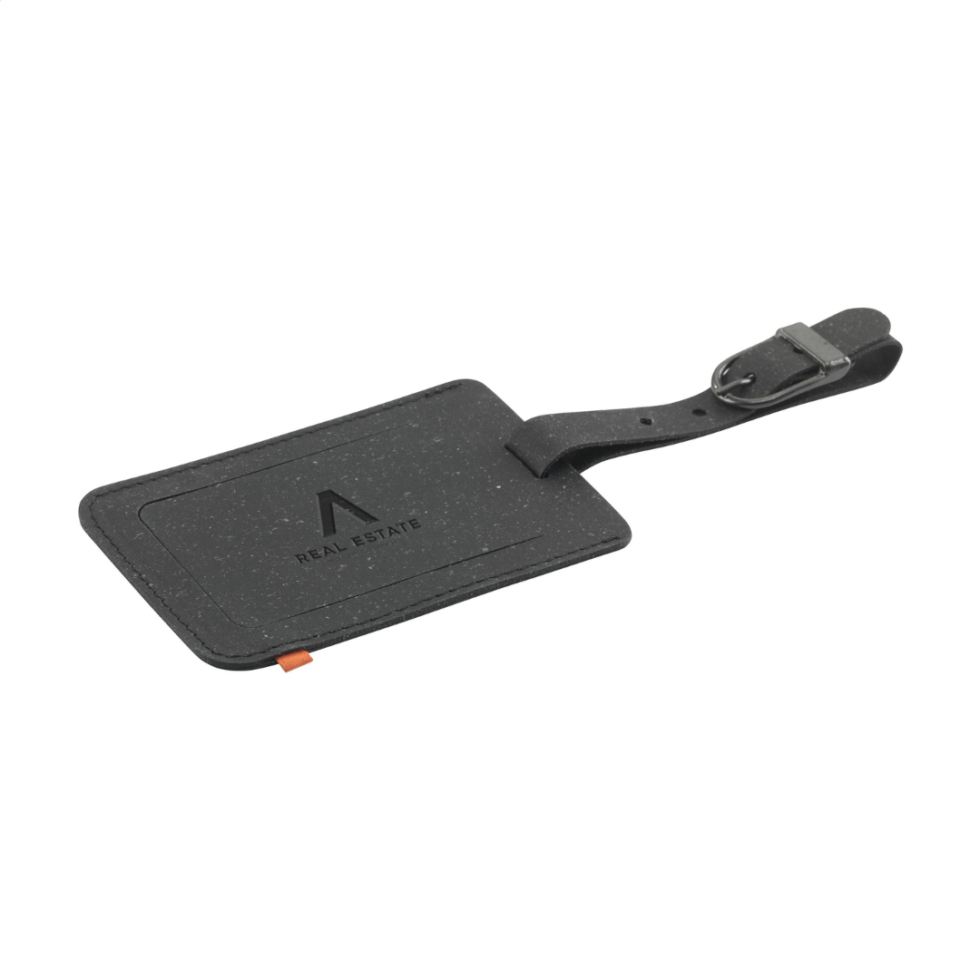 Recycled Leather Luggage Tag – Image 2