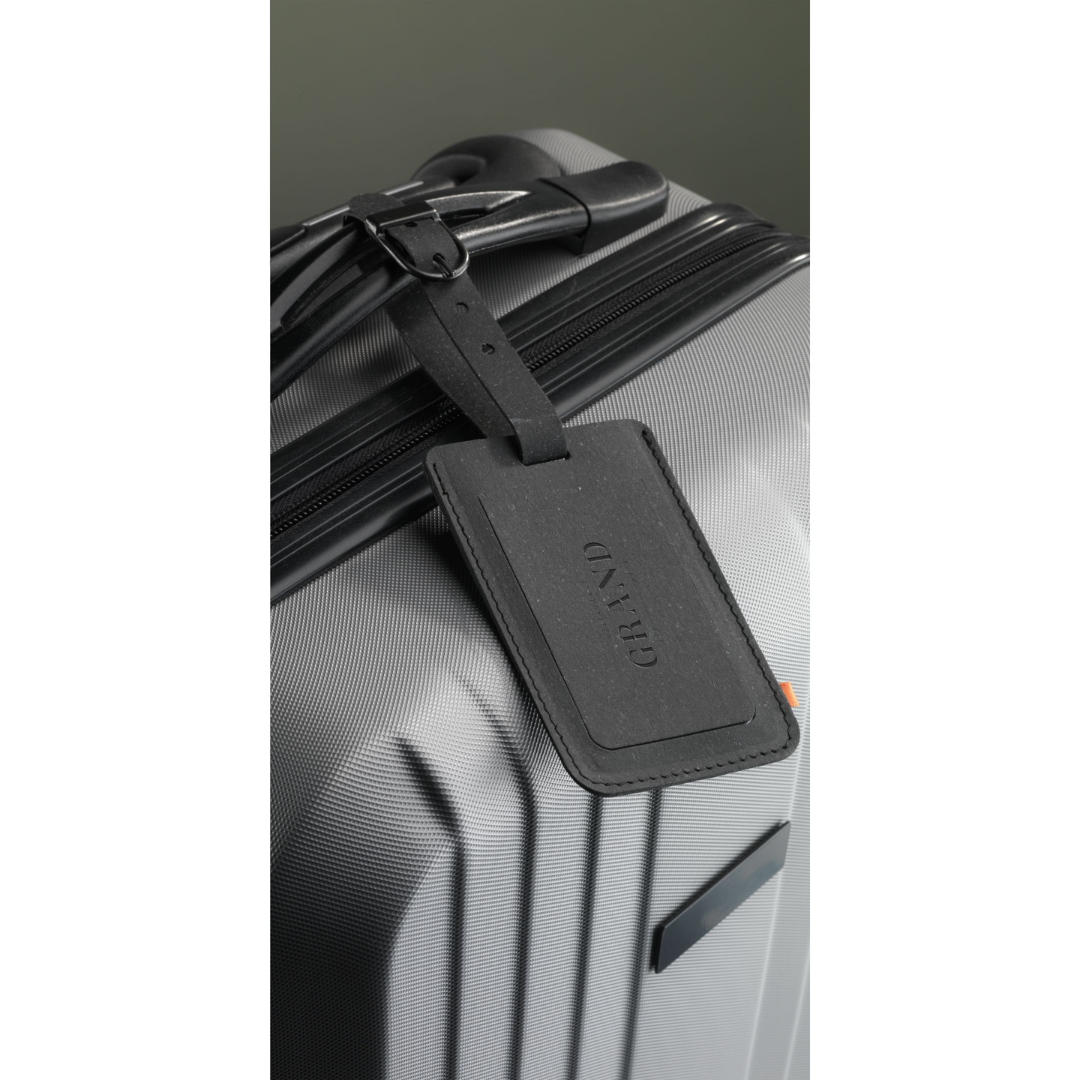 Recycled Leather Luggage Tag – Image 3