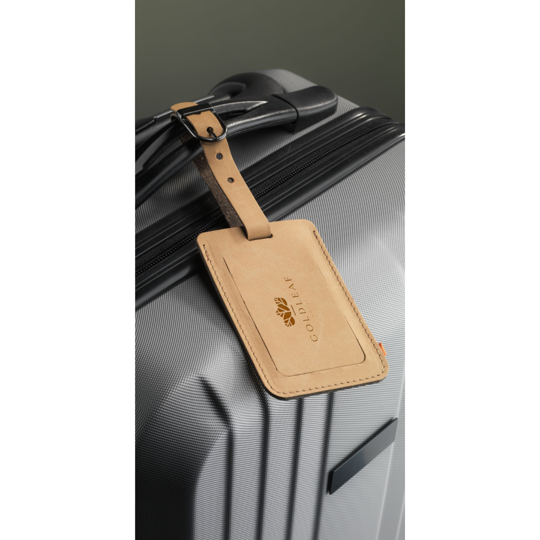 Recycled Leather Luggage Tag – Image 5